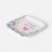 Our Lovely One Baby Shower Pappteller (Gewinkelt)