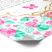 Our Lovely One Late Night Diapers Game Sign Poster (Ecke)