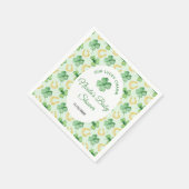 Our Lucky Charm St Patrick's Baby Shower Serviette (Ecke)
