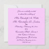 "Our Masquerade Wedding" - Royal Lila Mask [b] Einladung (Rückseite)