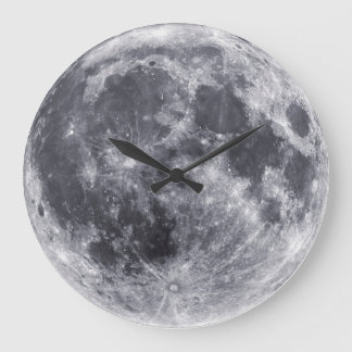 Our Moon Große Wanduhr