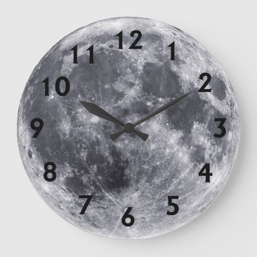 Our Moon Große Wanduhr (Vorderseite)