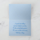 Our New Addition In Blue Hues Dankeskarte (Innenseite)