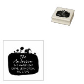 Our New Farm House Address Announcement Gummistempel (Stempel)