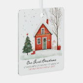 Our New Home First Home Photo Ornament  (Vorderseite Rechts)