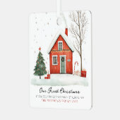 Our New Home First Home Photo Ornament  (Vorderseite links)