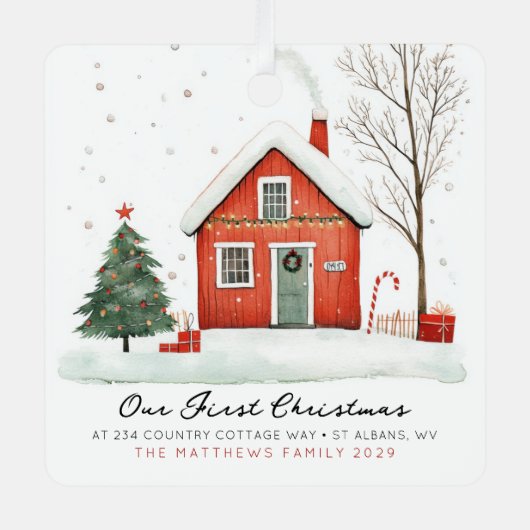 Our New Home First Home Photo Ornament  (Vorderseite)