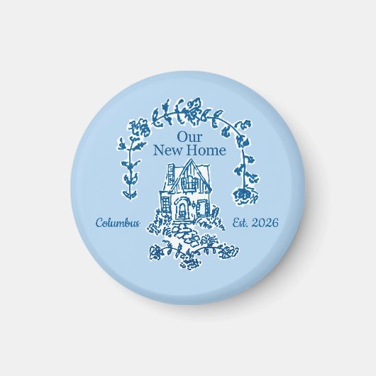 Our New Home graphic magnet (Vorne)