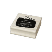 Our New House Address Announcement Mountain Gummistempel (Stempel)