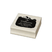 Our New House Address Announcement Mountain  Gummistempel (Stempel)