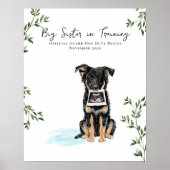 Our Pack Is Growing Dog Pregnancy Photo Prop Poster (Vorne)