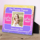 Our Princess photo Tabletop Plaque with Easel Fotoplatte