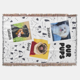 Our Pups Custom Dog 3-Photo  Decke