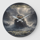 Our refuge & strength große wanduhr (Vorderseite)