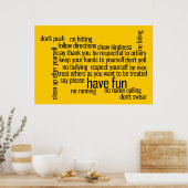 Our School Classroom Rules Poster (Küche)