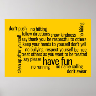 Our School Classroom Rules Poster
