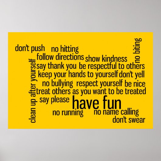 Our School Classroom Rules Poster (Vorne)