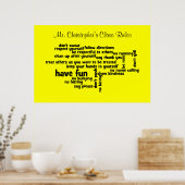 Our School Classroom Rules Poster (Küche)