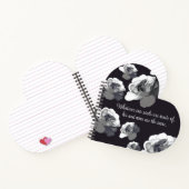 Our Souls Are the Same Goth Aesthetic White Rose  Notizblock (Innenseite)