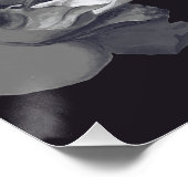 Our Souls Are the Same Goth Aesthetic White Rose  Poster (Ecke)