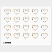 Our Special Floral Heart Sticker – Soft Boho Elega (Blatt)