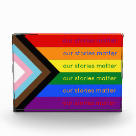 Our Stories Matter Gay Pride Intersection Rainbow Fotoblock
