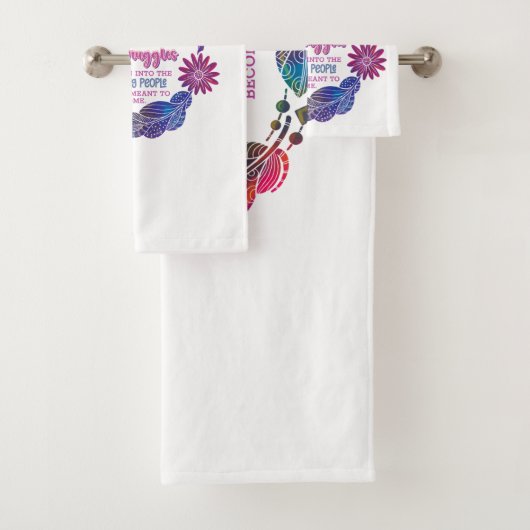 Our Struggles Shape Us Into The Amazing People Badhandtuch Set (Insitu)