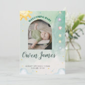 Our Sweet Baby Has Arrived Einladung (Stehend Vorderseite)