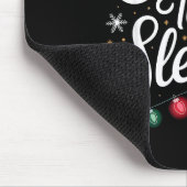 Our Team Sleighs Christmas Lights Red Santa Hat Xm Mousepad (Ecke)