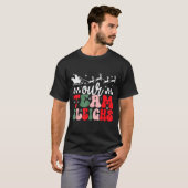 Our Team Sleighs Christmas Reindeers Santa's Worke T-Shirt (Vorne ganz)