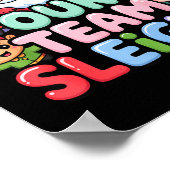 Our Team Sleighs Christmas Santa And Xmas Party Sq Poster (Ecke)