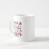 Our Team Sleighs Christmas Santa Reindeers Office  Kaffeetasse (Vorderseite Links)
