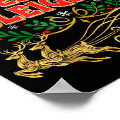 Our Team Sleighs Christmas Shirts, Festive Office  Poster (Ecke)