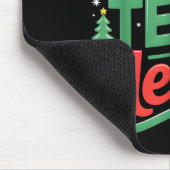 Our Team Sleighs Funny Christmas Reindeers Xmas Mousepad (Ecke)