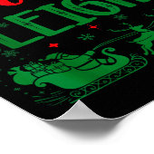 Our Team Sleighs Funny Christmas Work Team Holiday Poster (Ecke)