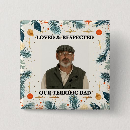 Our Terrific Dad™ Button (Customize It!) (Vorderseite)