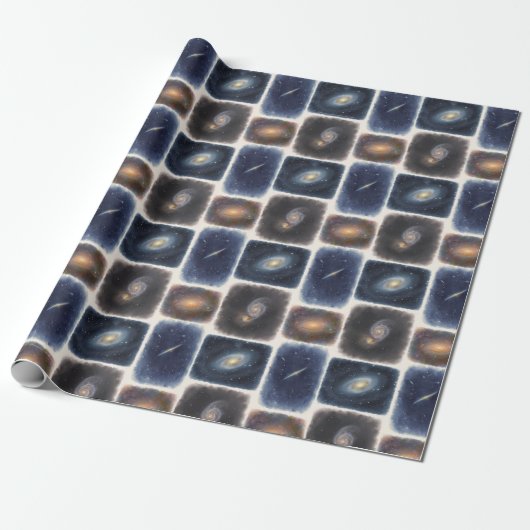 Our Watercolor Universe Wrapping Paper Geschenkpapier (Ungerollt)