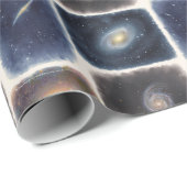 Our Watercolor Universe Wrapping Paper Geschenkpapier (Rolleneckpunkt)