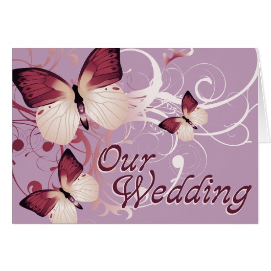 Our Wedding: Butterflies (Vorderseite (Horizontal))
