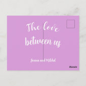 Our wedding postkarte (Rückseite)