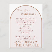 Our Wedding Time Capsule Hinweiskarte (Vorderseite)