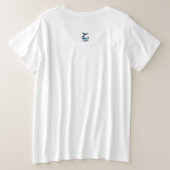 Our World Whale Tail Ocean Conservation Große Größe T-Shirt (Design Rückseite)