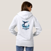 Our World Whale Tail Ocean Conservation Hoodie (Schwarz voll)
