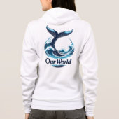 Our World Whale Tail Ocean Conservation Hoodie (Rückseite)