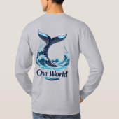 Our World Whale Tail Ocean Conservation T-Shirt (Rückseite)