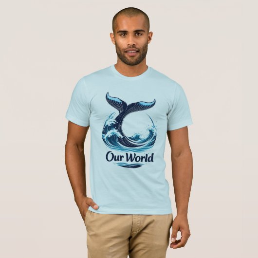 Our World Whale Tail Ocean Conservation T-Shirt (Vorne ganz)