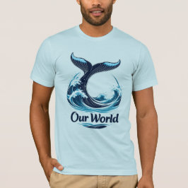 Our World Whale Tail Ocean Conservation T-Shirt