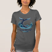 Our World Whale Tail Ocean Conservation T-Shirt (Vorderseite)