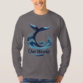 Our World Whale Tail Ocean Conservation T-Shirt