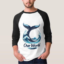 Our World Whale Tail Ocean Conservation T-Shirt